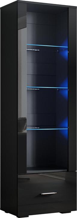 Produktbild SONNI Vitrine mit LED-Beleuchtung (55 x 35 x 172 cm)