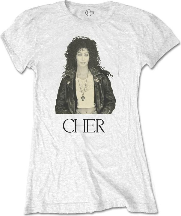 Cher Leather Jacket TShirt (XXL)