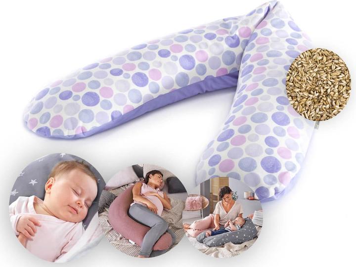 Actual product image Theraline Nursing Pillow "The Original" with Spelt Filling incl. Cover 190 cm (190 cm)