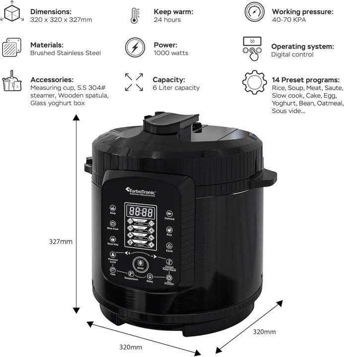 Produktbild TurboTronic By Z-Line TurboChef Pot Schnellkochtopf