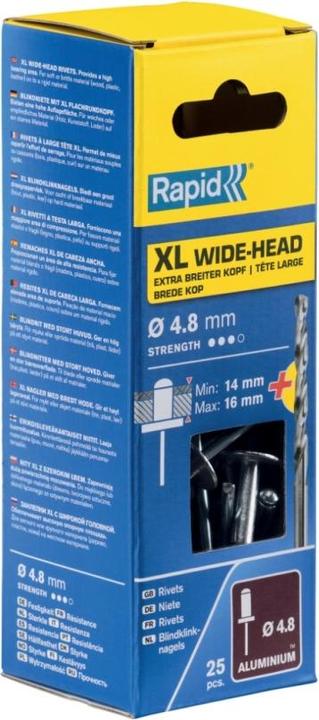 Actual product image Rapid XL blind rivet Ø 4.8 x 20 mm