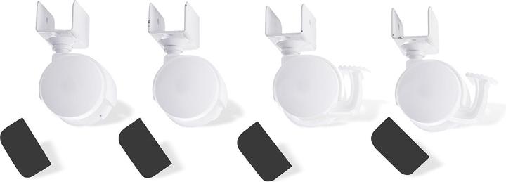 Actual product image Pinolino castor set with U-shaped mounting, white for children's beds