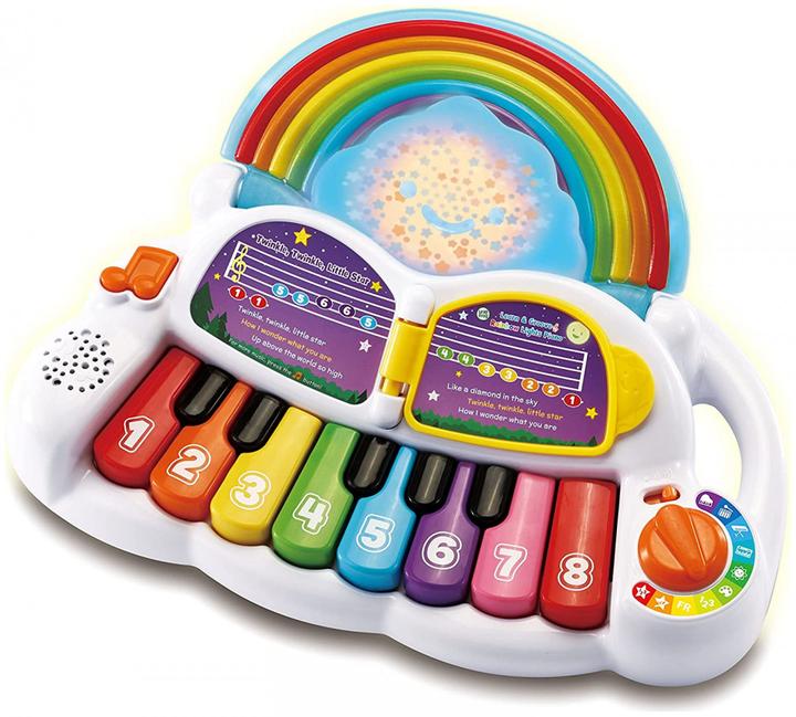 Actual product image VTech 612403 Leap Frog Baby Piano My First Notes (English Version) 12+ Months (French, English)