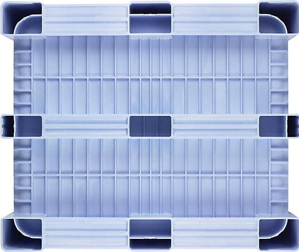 Image du produit Craemer Caisse-palette, capacité 610 l, bleu.
