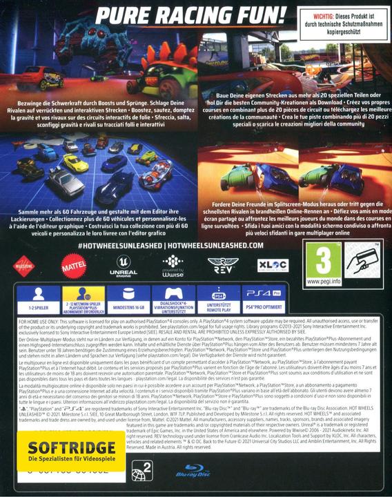 Immagine prodotto Milestone Hot Wheels Unleashed (PS4, DE)