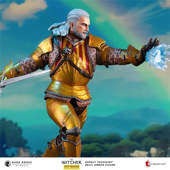 Actual product image Dark Horse The Witcher 3 statuette PVC Geralt Toussaint Relic Armor 20 cm