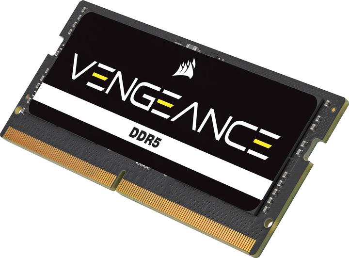 Actual product image Corsair DDR5, 4800MT/s 96GB 2x48GB SODIMM, Unbuffered, 40-40-40-77, Black PCB, Std PMIC, 1.1V, VENGEANCE DDR (2 x 48GB, 4800 MHz, DDR5 RAM, SO-DIMM)