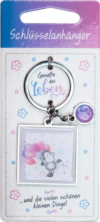 Actual product image Sheepworld Keychain 3.5 x 7.7 cm,,Enjoy life