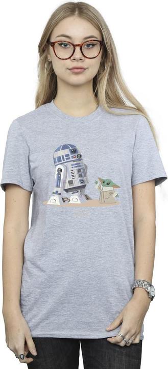 Produktbild Star Wars The Mandalorian R2D2 And Grogu TShirt (S)
