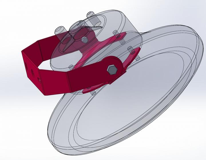 Actual product image Synergy 21 LED spot pendant light UFO add. Wall bracket for UFO size S bracket short