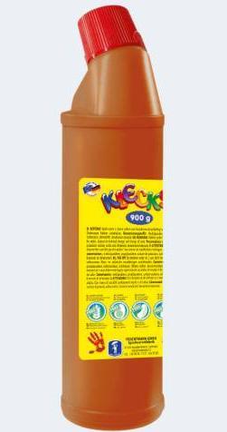 Actual product image Feuchtmann Spielwaren 633.060-19 - Klecksi finger paint Big Bottle, 900 g in bottle, brown (Brown, 900 ml)