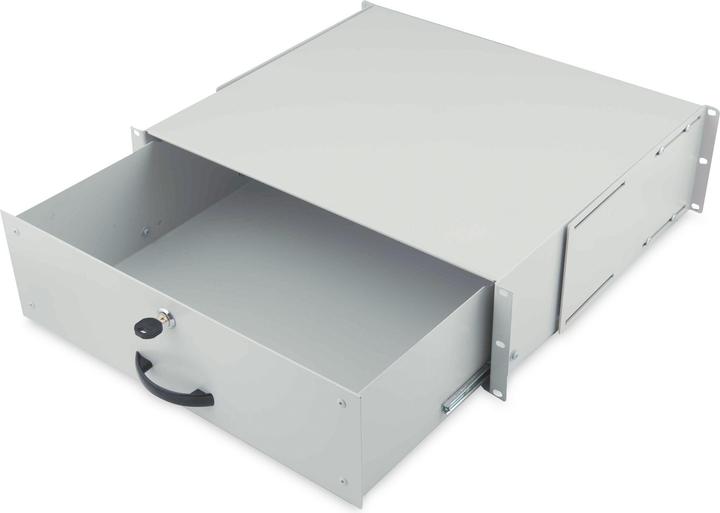 Produktbild Digitus DN-19 KEY-3U Dokumentenfach, 3 HE, Lichtgrau