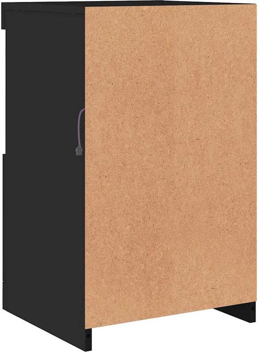 Image du produit VidaXL Armoire d'appoint avec lampes LED Noir (41 x 37 x 67 cm)