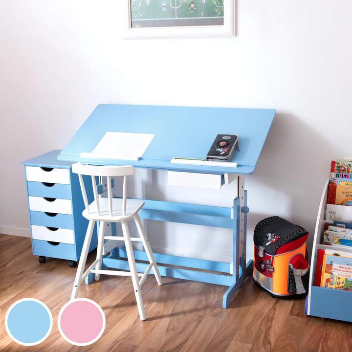 Actual product image tectake Children's desk and mobile pedestal (109 x 55 x 94 cm)