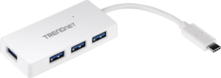 Image du produit Trendnet Hub USB 4 ports USB3.0 ultra-mini hub et USB-C (USB-C, 4 Ports)