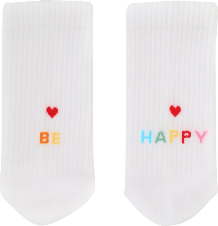Actual product image Eulenschnitt Socken be happy weiss M Gr.39-42 (Single pack, 39 - 42)
