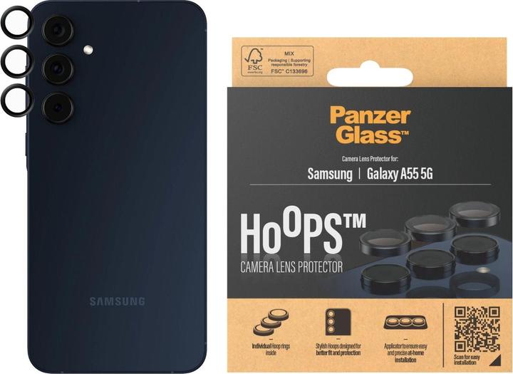 PanzerGlass Hoops Camera Lens Protector (1 Stück, Samsung Galaxy A55)