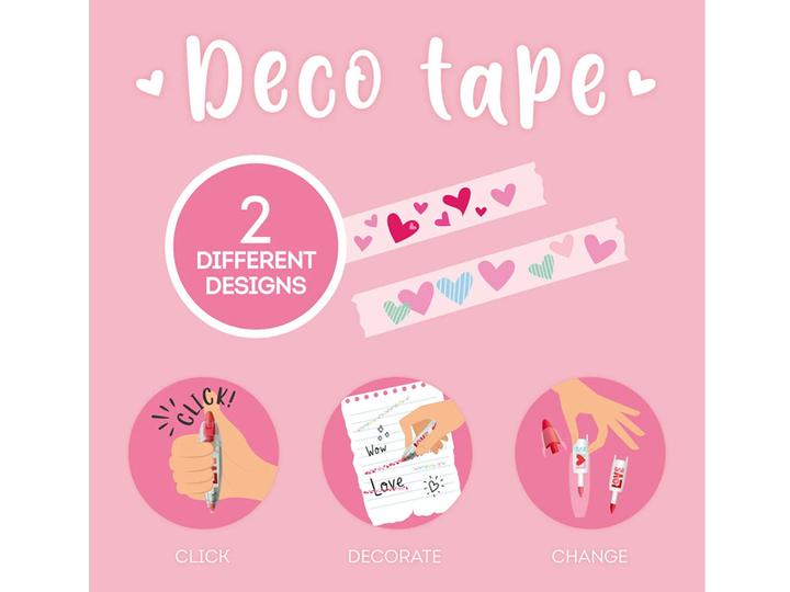 Actual product image Legami Klebeband Heart Stift mit Dekoband