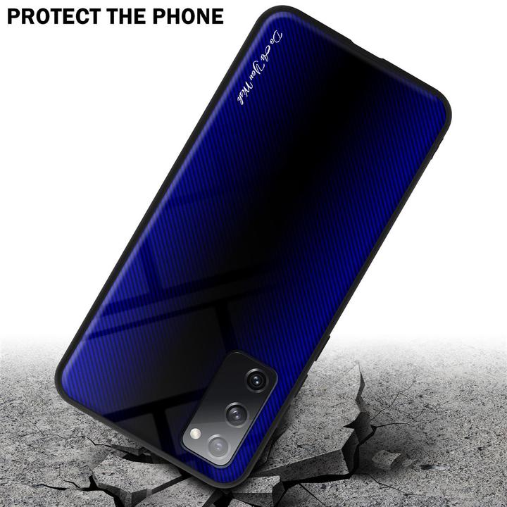 Produktbild Cadorabo TPU Hülle für Samsung Galaxy S20 FE mit gestreiftem Glas (Samsung Galaxy S20 FE)