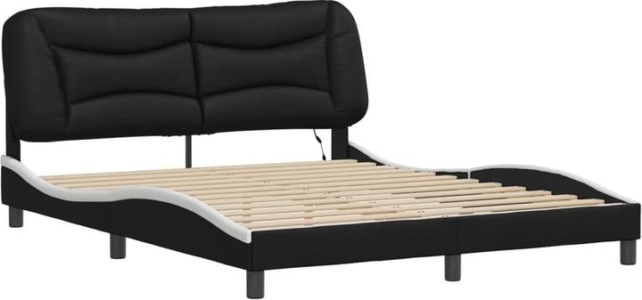 Produktbild VidaXL Bettgestell mit LED Kunstleder (160 x 200 cm)