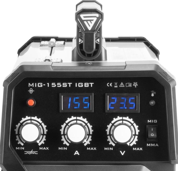Actual product image Stahlwerk MIG 155 ST IGBT shielded arc welder with 155 amps with MMA electric hand