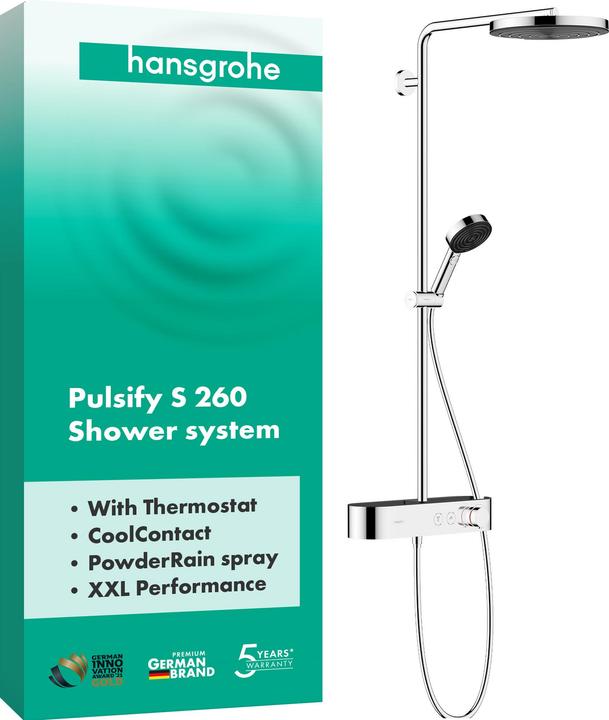 Image du produit hansgrohe Showerpipe 260 1jet avec ShowerTablet Select 400