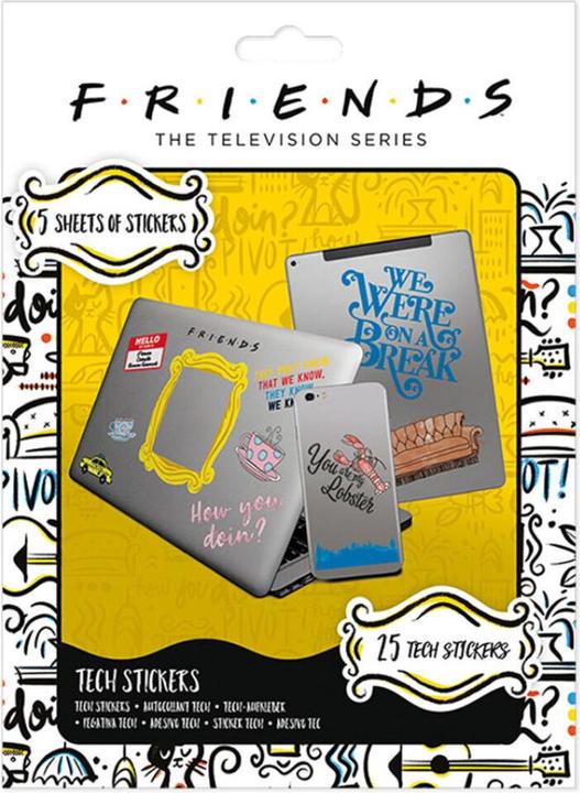 Actual product image Pyramid FRIENDS - Tech Stickers Pack - How You Doin'