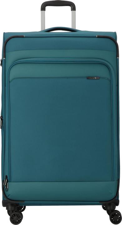 D&N Travel Line 9504 4 Rollen Trolley L 76 cm mit Dehnfalte (102 l, L (90 - 115l))