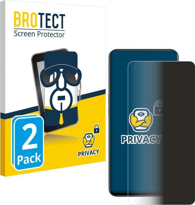 Immagine prodotto BROTECT Pellicola privacy antispia Pellicola di protezione dalla luce blu (2 Pezzo/i, Oppo Reno 2)