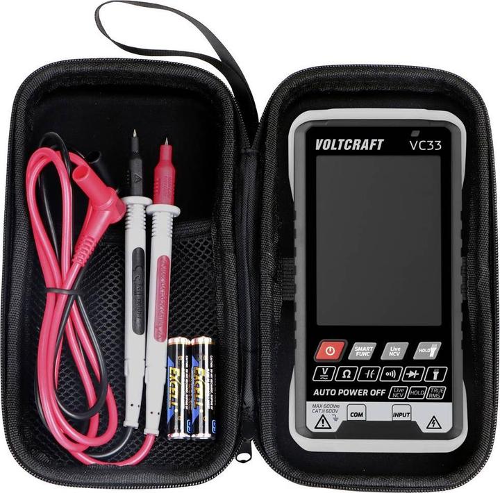 Immagine prodotto Voltcraft VC33 Multimetro portatile calibrato (ISO) digitale Display (conteggi): 5999 (CAT III 600V)