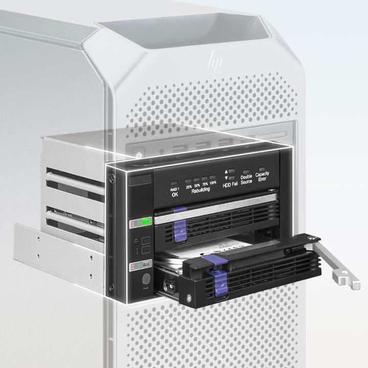 Produktbild Icy Dock FatCage./3. SATA HDD/SSD RAID 1 in. bay bla