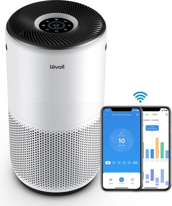 Levoit Air purifier for allergy sufferers, Core400s (83 m²)