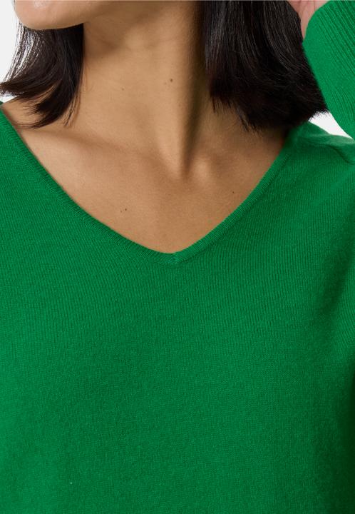 Produktbild Cash-Mere Kaschmir V-Ausschnitt Pullover mit Seitenschlitzen (L)