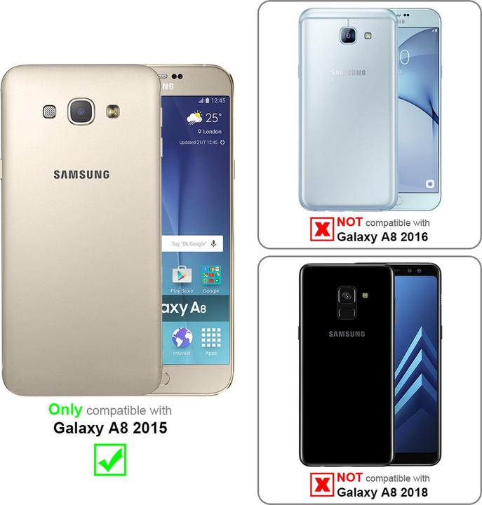 Actual product image Cadorabo TPU Matt Metallic Cover (Samsung Galaxy A8 (2018))