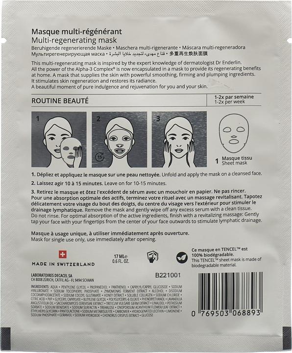 Actual product image Decalys Masque alpha regenerant 3 (276.75 ml)
