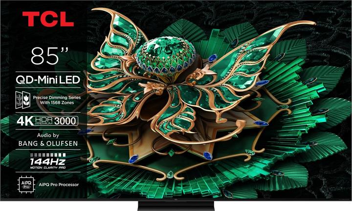 Immagine prodotto TCL Serie C7K Smart TV QD-MiniLED 4K 85" 85C7K, audio B&O, Dolby Vision IQ & Atmos, Google TV (85", Mini-LED, 4K, 2025)