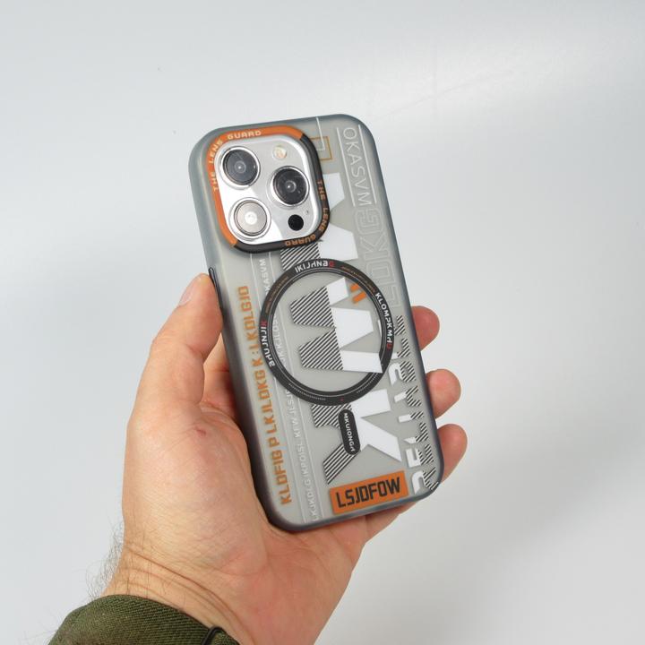 Produktbild PhoneLook Hülle MWK Cyber Grid Silikon mit MagSafe (Apple iPhone 15 Pro Max)