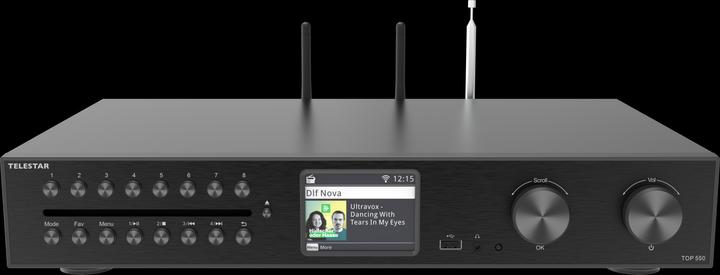 Telestar TOP 550 sw All-In-One-System 43cm,Verstärker,CD,Internet/DAB+/UKW,BT (CD Player, Bluetooth Empfänger)