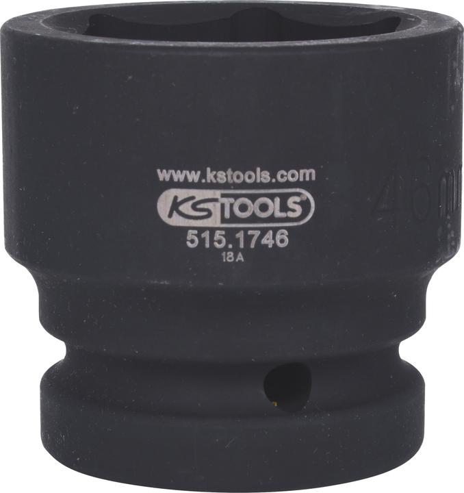 Actual product image KS Tools 1" power socket short (46 mm)