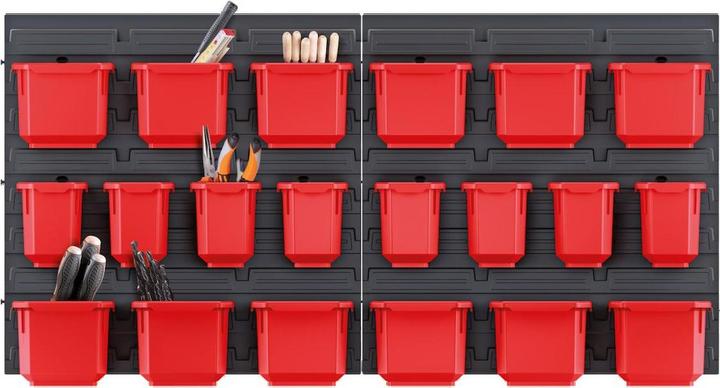 Actual product image Kistenberg Hanging wall with 20 tool boxes ORDERLINE 800x165x400