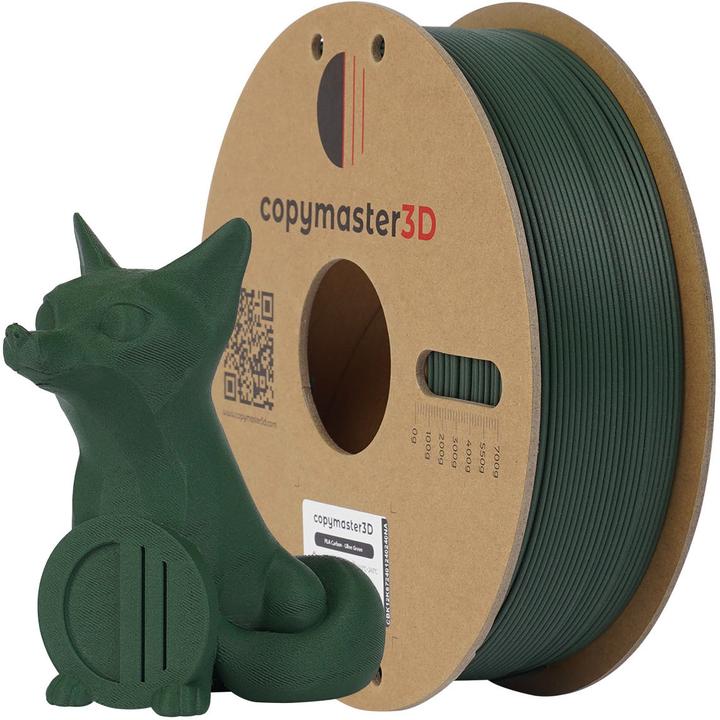 Image du produit Copymaster3D Filament carbone PLA pour imprimante 3D, 1,75 mm, vert (PLA, 1.75 mm, 1000 g, Vert)