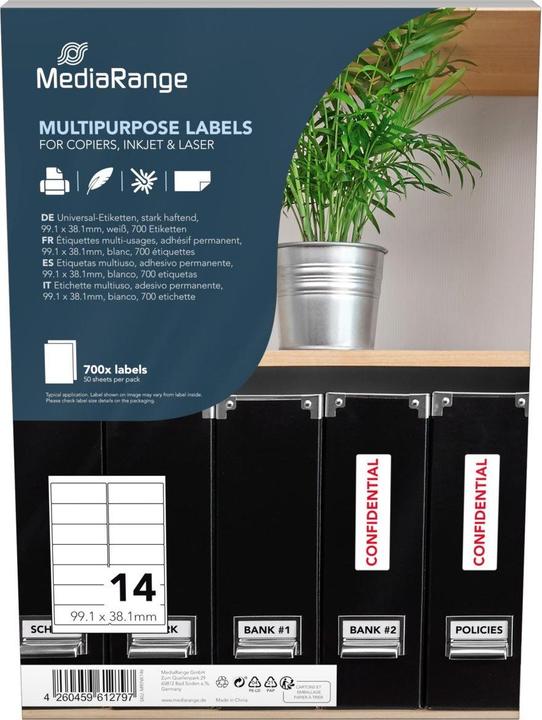 Produktbild MediaRange Matt permanenter Klebstoff