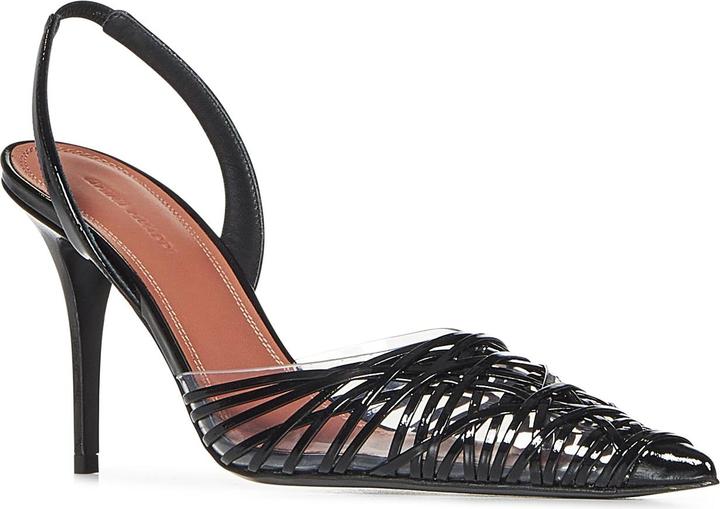 Amina Muaddi With Heel Black (36)