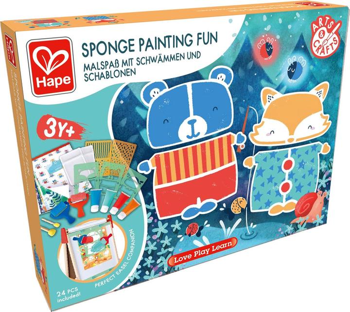 Produktbild Hape Malspass mit Farbrollern und Schablonen