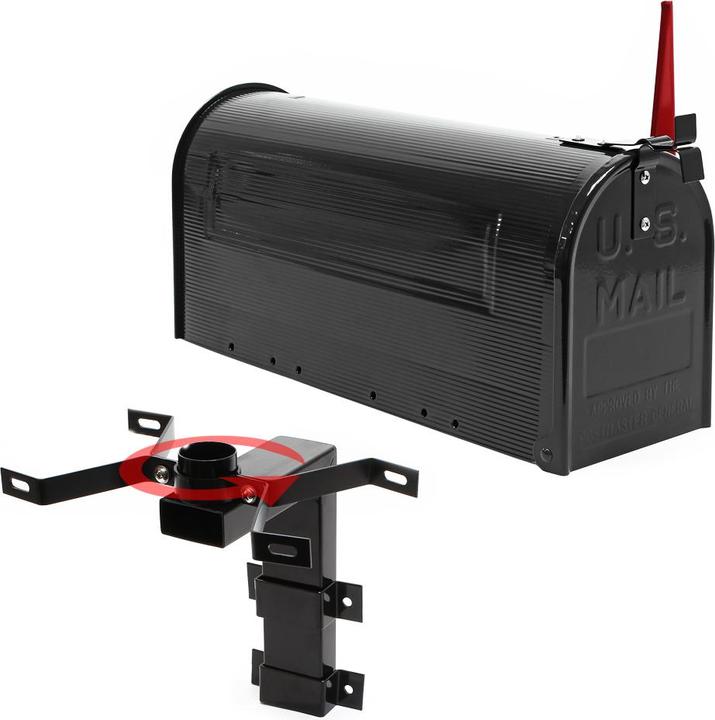 Actual product image Wiltec US Mailbox Post Letter Box American Design with Wall Mount