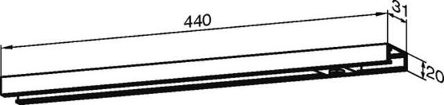 Actual product image Dormakaba Slide rail G 96 N K8/12 (Room door, Entrance door, Wooden door, French window, Indoor)