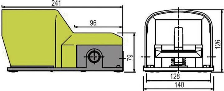 Immagine prodotto Pizzato Interruttore a pedale, PX10311-M2, 250 V/AC, 6 A