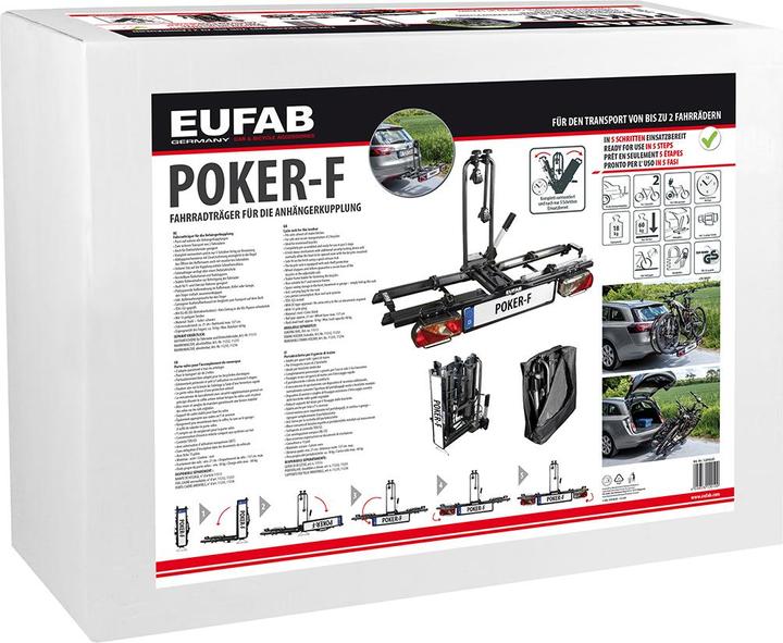 Produktbild EAL Fahrradträger Poker-F 12010LAS Anzahl Fahrräder 2