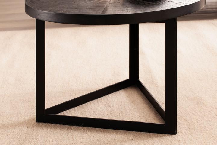 Image du produit FineBuy Table basse FB95741 Métal Noir (58 x 58 x 40 cm)