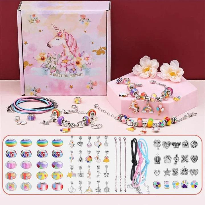 Activity Board Kinderarmband DIY Anhänger Perle - Bunte Perlen Exquisite Geschenk-Box-Set